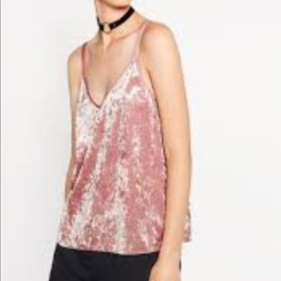 Tops - 💕NEW WITH TAGS  Chelsea Rose velvet Camisole